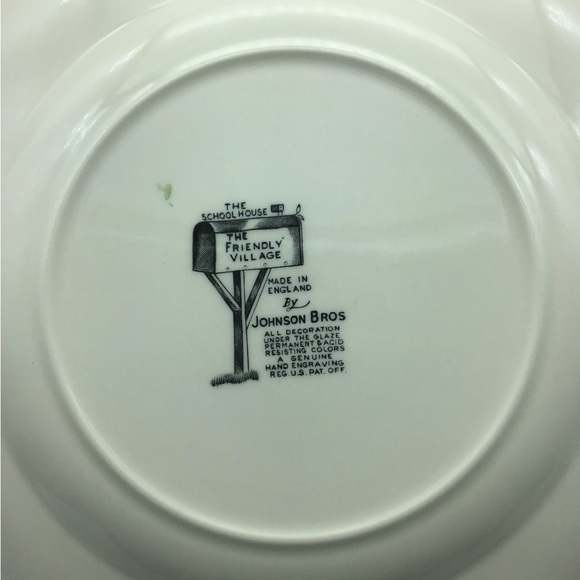 Johnson Brothers Friendly Village “The School House” dinner plates - Picture 2 of 4